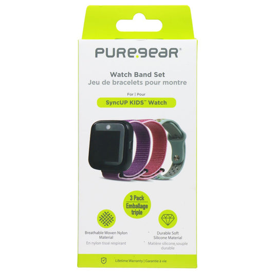 PureGear Watch Band Set for SyncUP Kids Watch - 3 Pack Smart Watch Accessories - Watch Bands PureGear - Simple Cell Bulk Wholesale Pricing - USA Seller