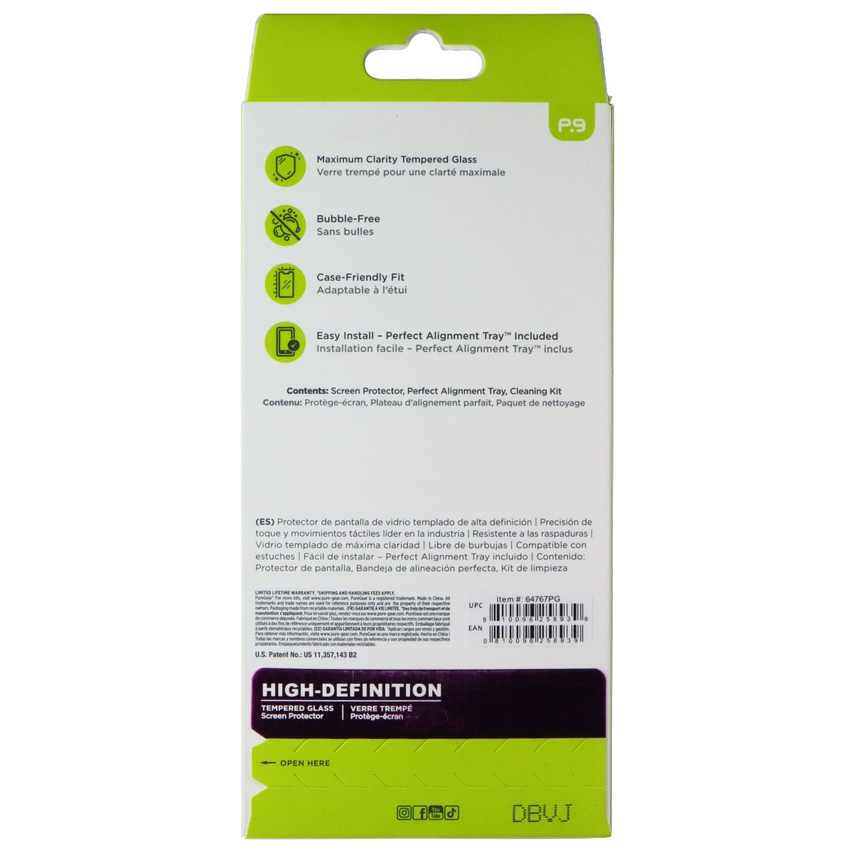 PureGear High-Definition Tempered Glass Screen Protector for Samsung Galaxy S24+ Cell Phone - Screen Protectors PureGear - Simple Cell Bulk Wholesale Pricing - USA Seller