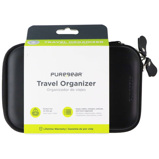 PureGear Travel Organizer Carry Case Zip-Up Pouch - Black Cell Phone - Cases, Covers & Skins PureGear - Simple Cell Bulk Wholesale Pricing - USA Seller