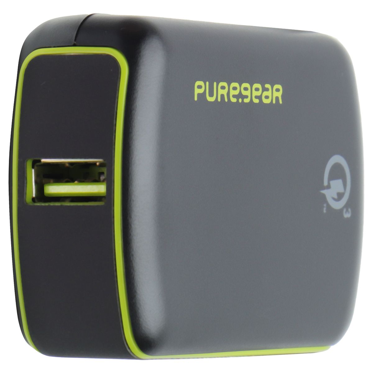 PureGear (18W) Extreme USB Wall Charger + Micro USB (3-Ft) Cable - Black