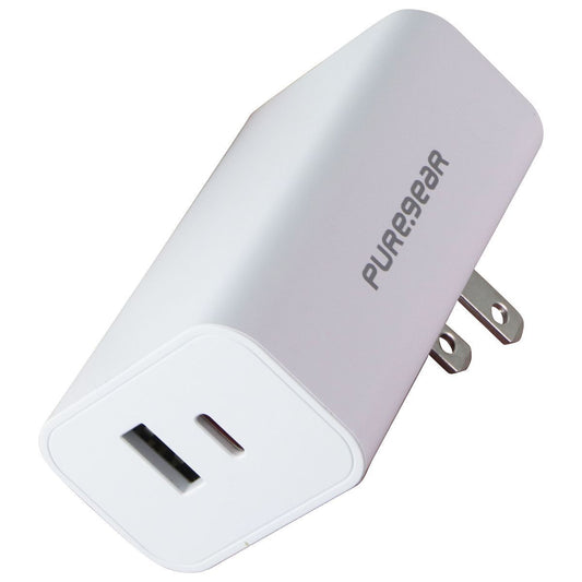 PureGear (42W) USB-A and USB-C Dual Port PD Charger - White (10858PG) Cell Phone - Cables & Adapters PureGear - Simple Cell Bulk Wholesale Pricing - USA Seller