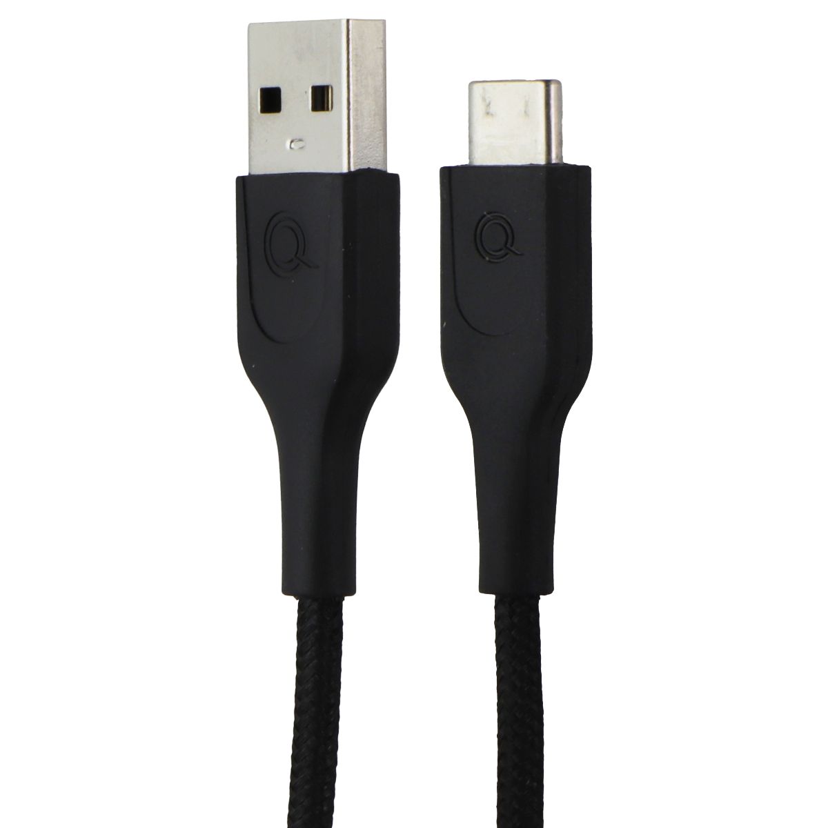 Quikcell 6ft Braided USB-A to USB-C Charging Cable - Black