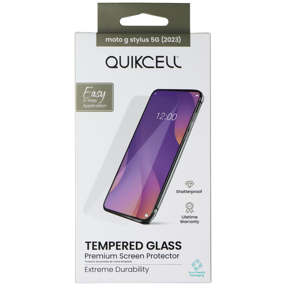 Quikcell Tempered Glass Screen Protector for Motorola Moto G Stylus 5G (2023) Cell Phone - Screen Protectors Quikcell    - Simple Cell Bulk Wholesale Pricing - USA Seller