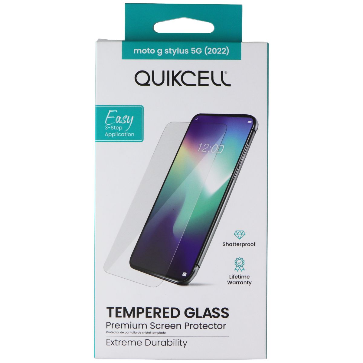 Quikcell Tempered Glass Screen Protector for Motorola Moto G Stylus 5G (2022) Cell Phone - Screen Protectors Quikcell    - Simple Cell Bulk Wholesale Pricing - USA Seller