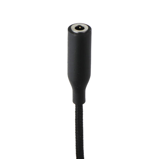 Quikcell Braided Audio Adapter Cable 8-Pin to 3.5mm Headphone Jack - Black