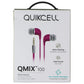 Quikcell QMIX 100 Series Wired 3.5mm Earbuds - Pink Portable Audio - Headphones Quikcell - Simple Cell Bulk Wholesale Pricing - USA Seller