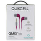 Quikcell QMIX 100 Series Wired 3.5mm Earbuds - Pink Portable Audio - Headphones Quikcell - Simple Cell Bulk Wholesale Pricing - USA Seller