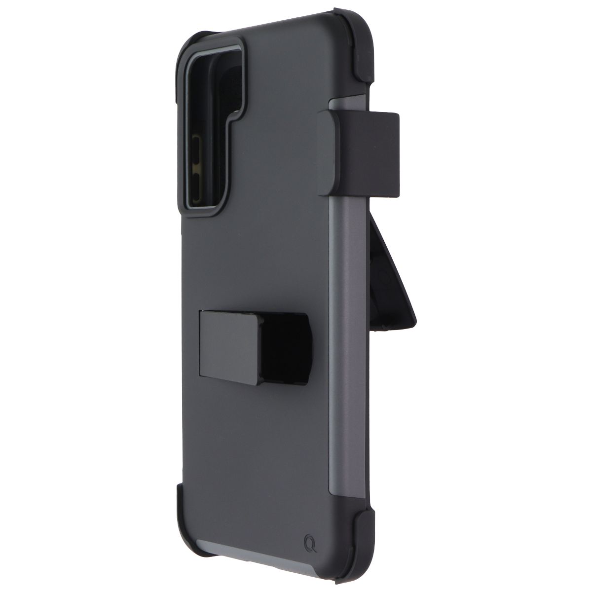 Quikcell Advocate + Holster for Samsung Galaxy S21 FE 5G - Steel Black Cell Phone - Cases, Covers & Skins Quikcell - Simple Cell Bulk Wholesale Pricing - USA Seller