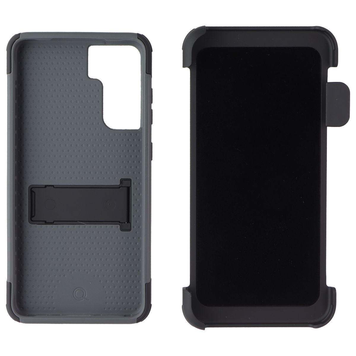 Quikcell Advocate + Holster for Samsung Galaxy S21 FE 5G - Steel Black Cell Phone - Cases, Covers & Skins Quikcell - Simple Cell Bulk Wholesale Pricing - USA Seller