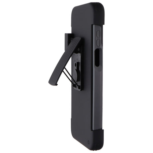 Quikcell Advocate + Holster for Motorola Moto G Stylus (2022) - Steel Black Cell Phone - Cases, Covers & Skins Quikcell - Simple Cell Bulk Wholesale Pricing - USA Seller