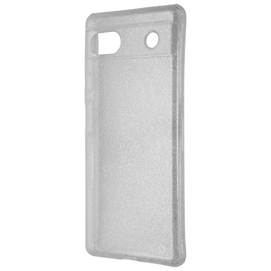 Quikcell Icon Silver Shimmer Case for Google Pixel 6a - Glitter/Clear Cell Phone - Cases, Covers & Skins Quikcell - Simple Cell Bulk Wholesale Pricing - USA Seller