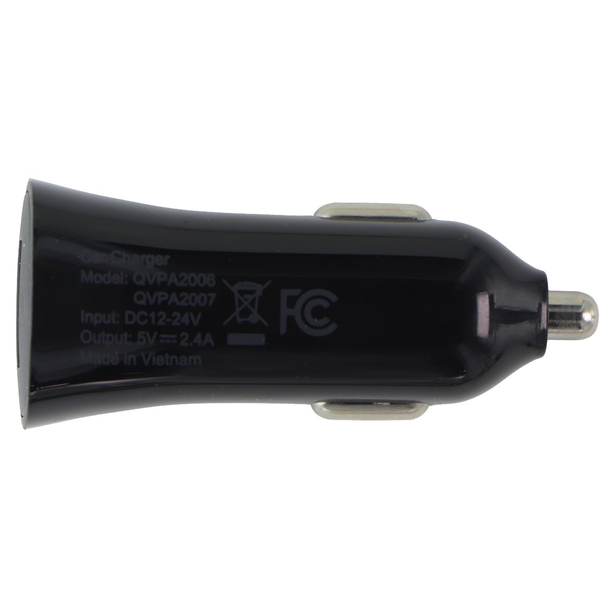 Quikcell Power Pack 2.4A Car Charger with 4-ft USB-A to Micro-USB Cable - Black Cell Phone - Cables & Adapters Quikcell - Simple Cell Bulk Wholesale Pricing - USA Seller