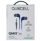 Quikcell QMIX 100 Wired Earbuds - Blue Portable Audio - Headphones Quikcell    - Simple Cell Bulk Wholesale Pricing - USA Seller