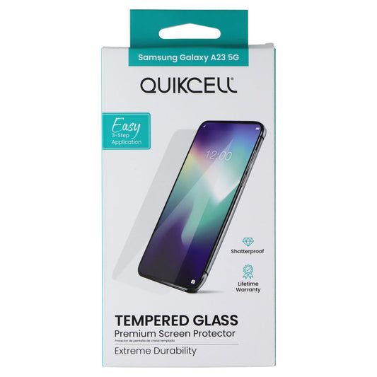 Quikcell Tempered Glass Screen Protector for Samsung Galaxy A23 5G Cell Phone - Screen Protectors Quikcell    - Simple Cell Bulk Wholesale Pricing - USA Seller