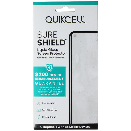 Quikcell Sure Shield Liquid Glass Screen Protector Cell Phone - Screen Protectors Quikcell    - Simple Cell Bulk Wholesale Pricing - USA Seller