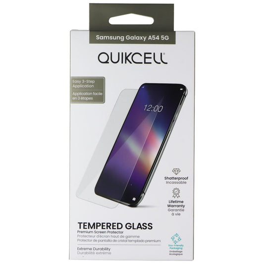 Quikcell Tempered Glass Premium Screen Protector for Samsung Galaxy A54 5G Cell Phone - Screen Protectors Quikcell - Simple Cell Bulk Wholesale Pricing - USA Seller