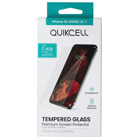 Quikcell Tempered Glass for Apple iPhone SE (2020) / 8 / 7 Cell Phone - Screen Protectors Quikcell    - Simple Cell Bulk Wholesale Pricing - USA Seller