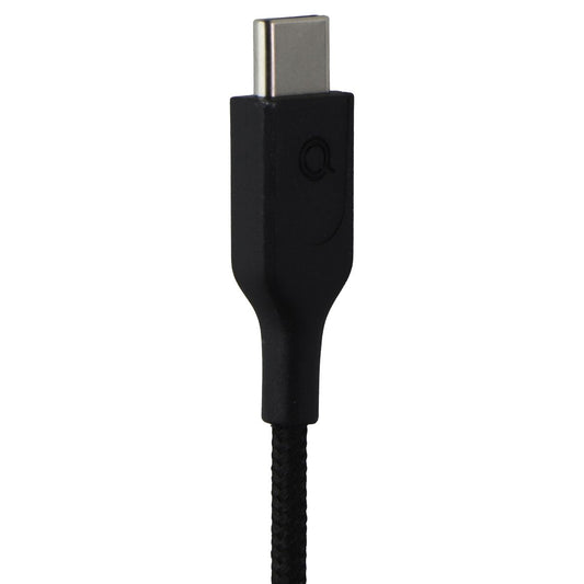 Quikcell Braided Audio Adapter Cable USB-C to 3.5mm Headphone Jack - Black