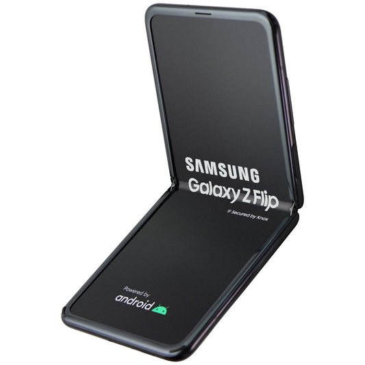 Samsung Galaxy Z Flip (6.7-inch) SM-F700U1/DS (Unlocked) - 256GB Mirror Black Cell Phones & Smartphones Samsung    - Simple Cell Bulk Wholesale Pricing - USA Seller