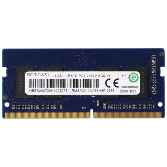 Ramaxel (4GB) DDR4 (PC4-2666V) Laptop RAM SO-DIMM Memory (RMSA3310NA86H9F-2666) Computer Parts - Memory (RAM) Ramaxel    - Simple Cell Bulk Wholesale Pricing - USA Seller