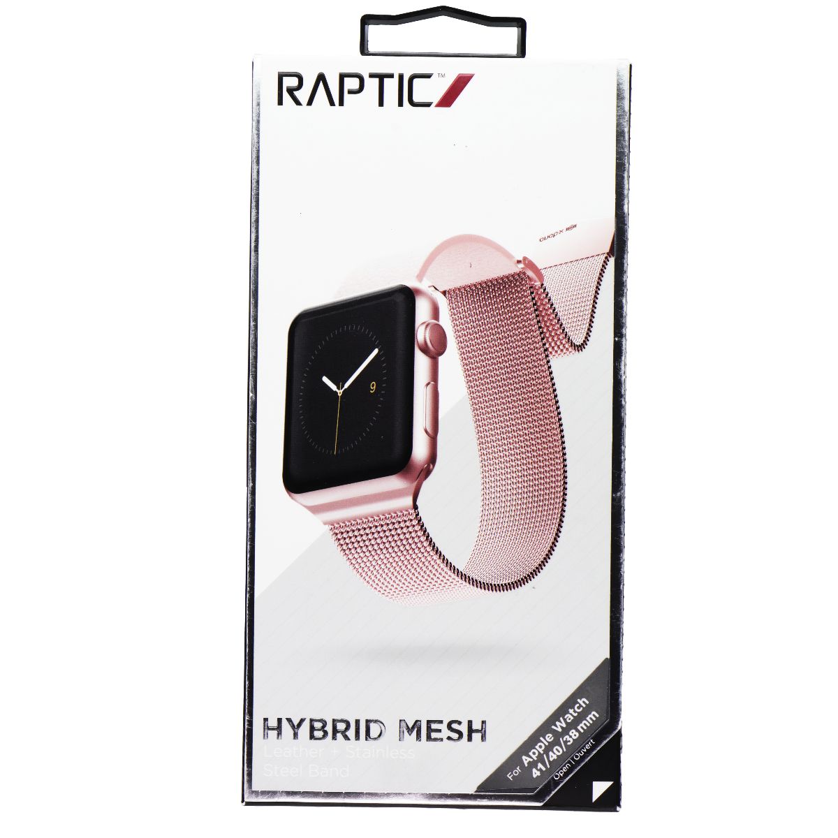 Raptic Hybrid Mesh Band for Apple Watch 41/40/38mm - Rose Gold Smart Watch Accessories - Watch Bands Raptic - Simple Cell Bulk Wholesale Pricing - USA Seller