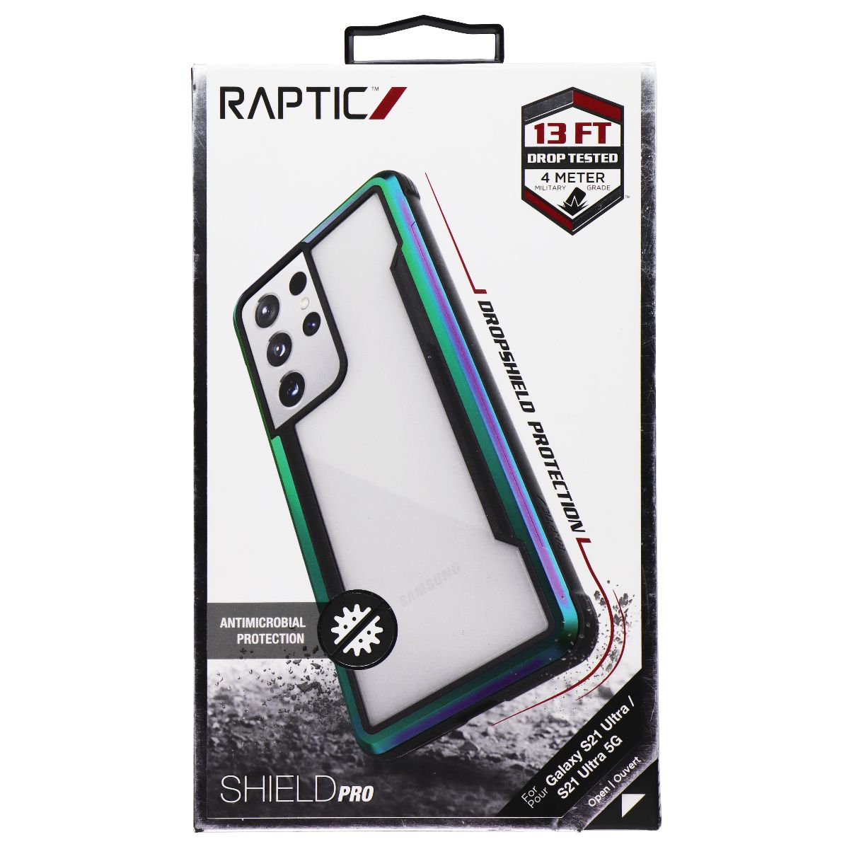 Raptic Shield Pro for Samsung Galaxy S21 Ultra / S21 Ultra 5G - Iridescent Cell Phone - Cases, Covers & Skins Raptic    - Simple Cell Bulk Wholesale Pricing - USA Seller