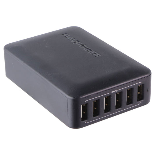 RAVPower (60W) 6-Port USB-A Desktop Charger - Black (RP-PC028)