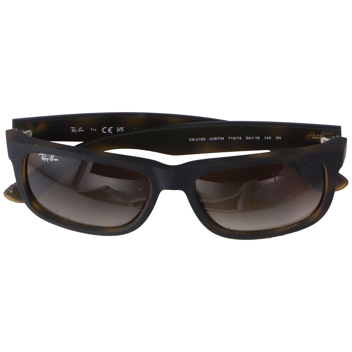 Ray-Ban RB4165 Justin Rectangular Sunglasses - Rubber Light Havana/Brown Other Sporting Goods Ray-Ban - Simple Cell Bulk Wholesale Pricing - USA Seller