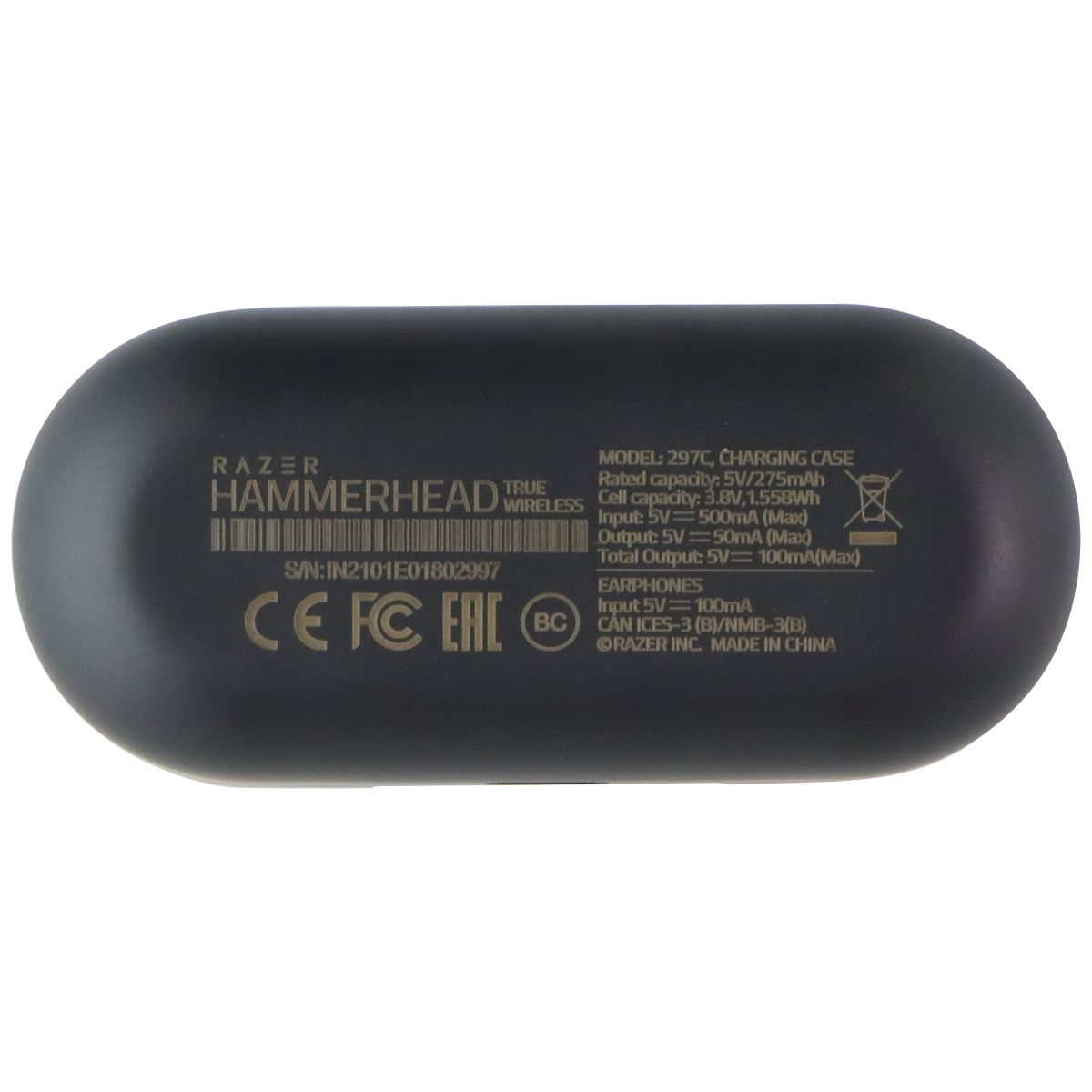 Razer Hammerhead True Wireless Bluetooth Gaming Earbuds - Classic Black Portable Audio - Headphones Razer - Simple Cell Bulk Wholesale Pricing - USA Seller