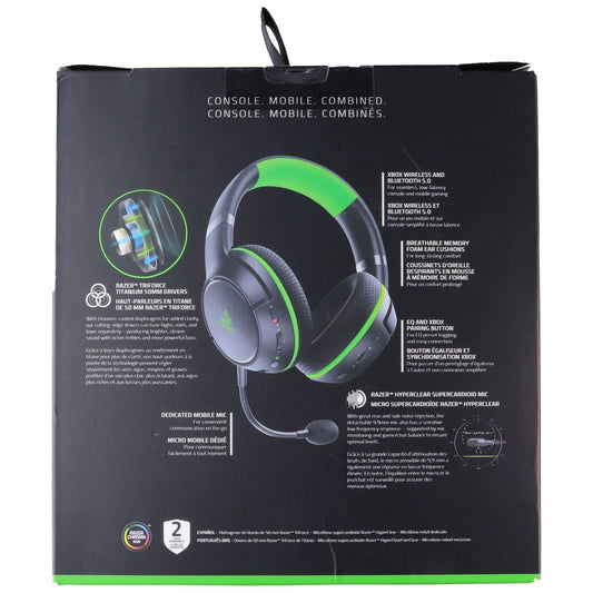 Razer Kaira Pro Wireless XBox Gaming Headset - Black/Green (RZ04-03470100-R3U1)