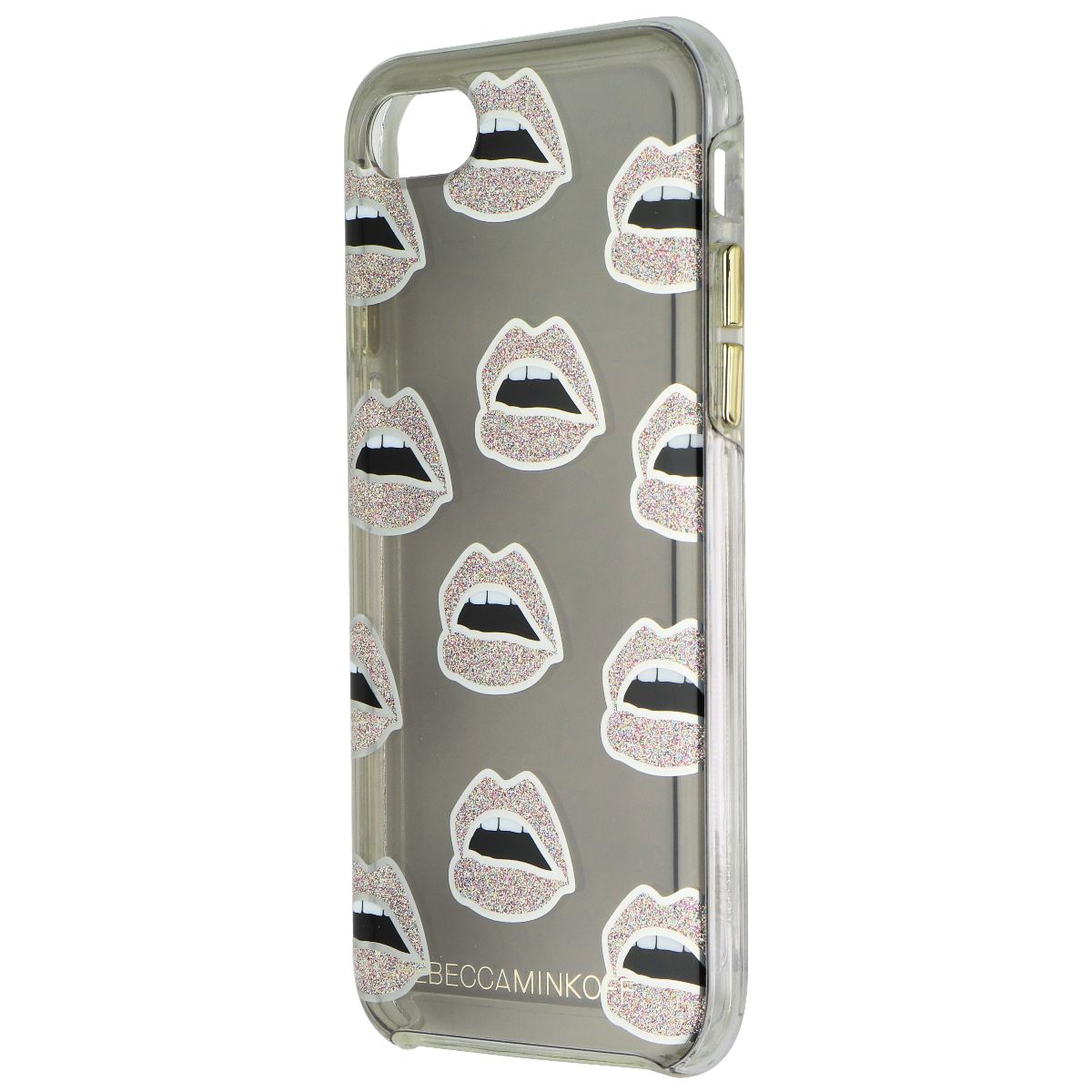 Rebecca Minkoff Double Up Series Case for Apple iPhone 7 - Clear/Glitter Lips Cell Phone - Cases, Covers & Skins Rebecca Minkoff - Simple Cell Bulk Wholesale Pricing - USA Seller