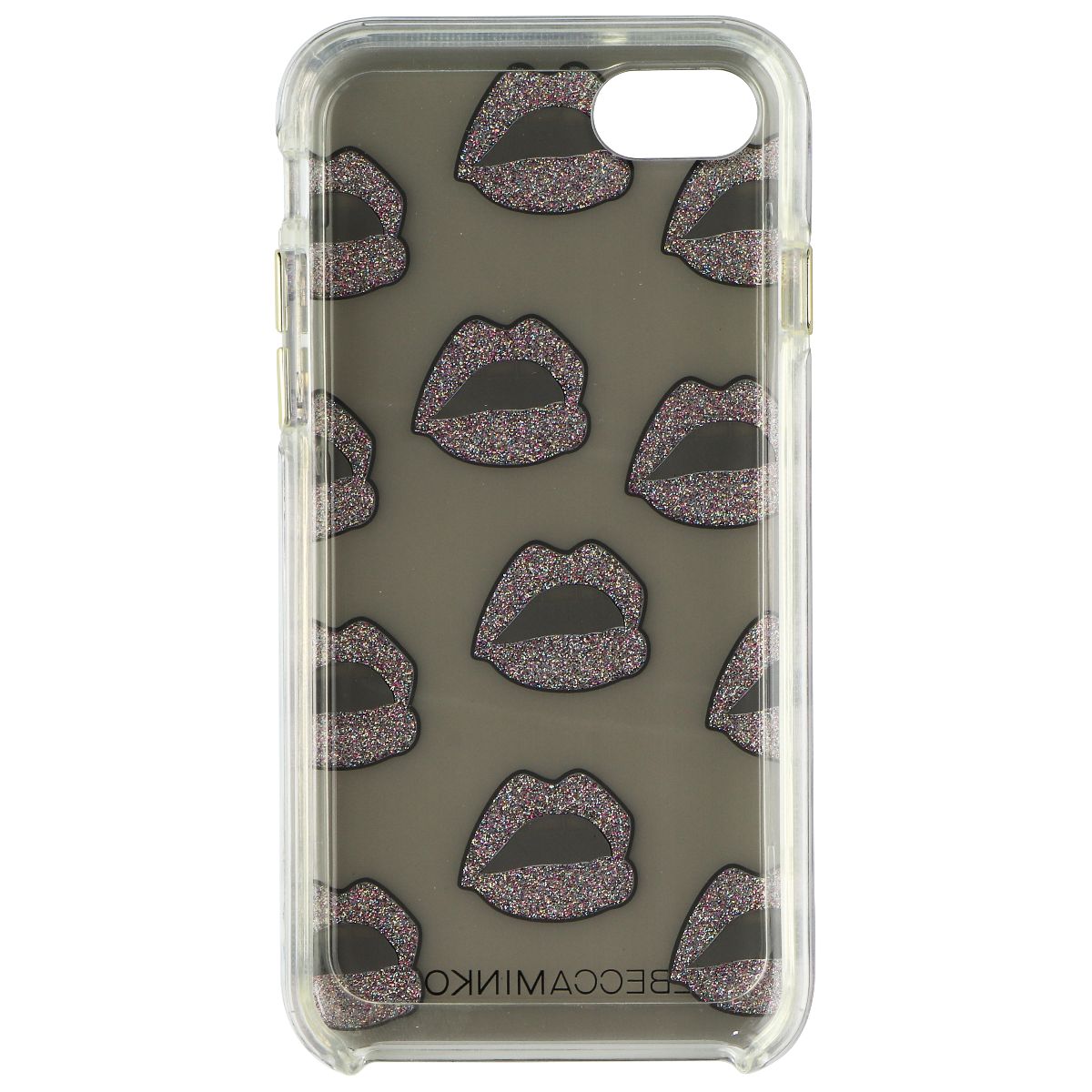 Rebecca Minkoff Double Up Series Case for Apple iPhone 7 - Clear/Glitter Lips Cell Phone - Cases, Covers & Skins Rebecca Minkoff - Simple Cell Bulk Wholesale Pricing - USA Seller