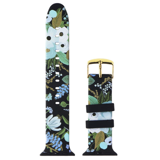Rifle Paper Co. Watchband for 38-41mm Apple Watch SE 2/SE/6/5/4 - Black/Flowers Smart Watch Accessories - Watch Bands Rifle Paper Co. - Simple Cell Bulk Wholesale Pricing - USA Seller