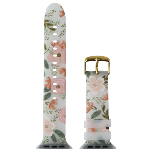 Rifle Paper Co. Watch Band 42-45mm for Apple Watch Series 1-8/SE - Wild Flowers Smart Watch Accessories - Watch Bands Rifle Paper Co. - Simple Cell Bulk Wholesale Pricing - USA Seller