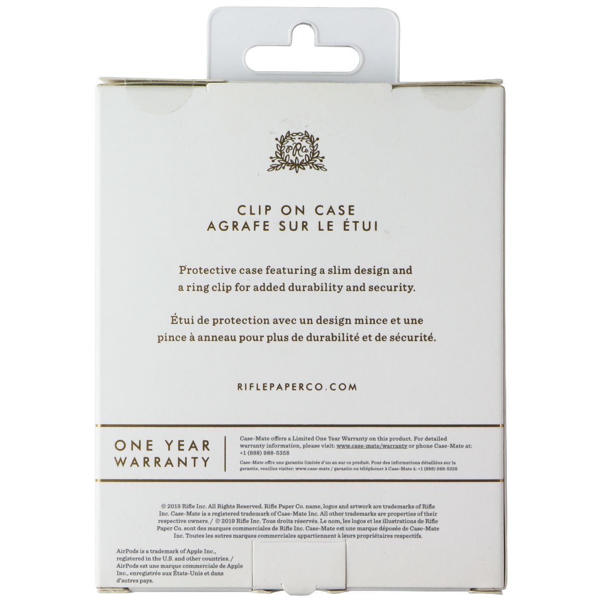 Rifle Paper Co. Keychain Case Cover for Apple AirPods Pro 1st Gen - Black/Meadow iPod, Audio Player Accessories - Cases, Covers & Skins Rifle Paper Co. - Simple Cell Bulk Wholesale Pricing - USA Seller