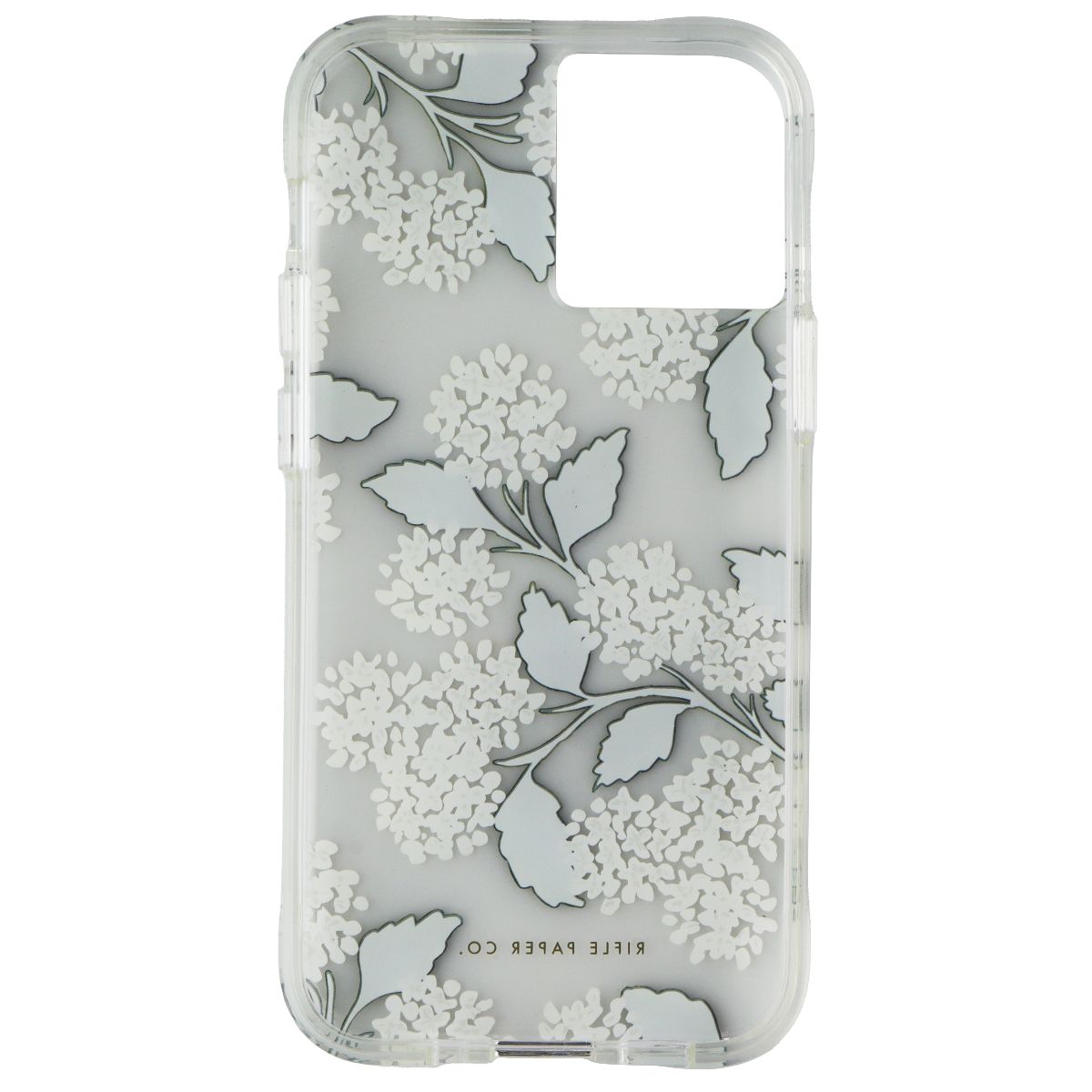 Rifle Paper Co Hard Case for iPhone 12 Mini (5G) - Hydrangea White/Clear Cell Phone - Cases, Covers & Skins Rifle Paper Co.    - Simple Cell Bulk Wholesale Pricing - USA Seller