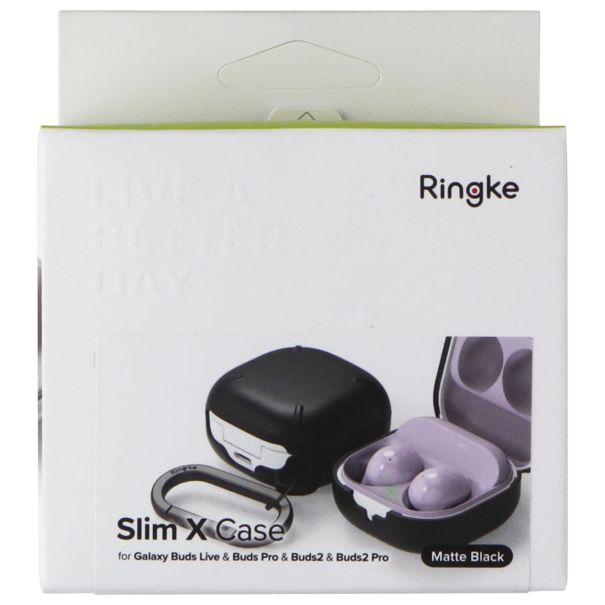 Ringke Sim X Case for Galaxy Buds Live/Buds Pro/Buds2/Buds2 Pro - Matte Black iPod, Audio Player Accessories - Cases, Covers & Skins Ringke - Simple Cell Bulk Wholesale Pricing - USA Seller