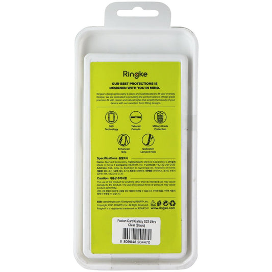 Ringke Fusion Card Case for Samsung Galaxy S22 Ultra - Clear Cell Phone - Cases, Covers & Skins Ringke - Simple Cell Bulk Wholesale Pricing - USA Seller