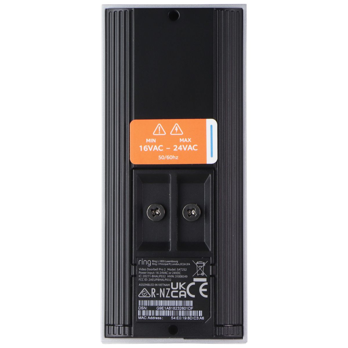 Ring Doorbell Pro 2 Wired Camera (Newest Model) - Doorbell Only (23-008965-01) Home Surveillance - Security Cameras Ring - Simple Cell Bulk Wholesale Pricing - USA Seller