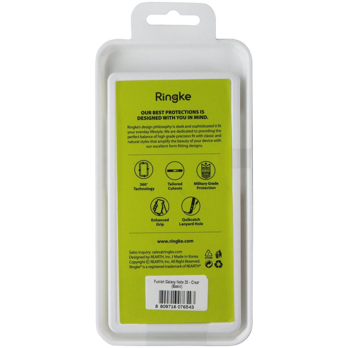 Ringke Fusion Series Case for Samsung Galaxy Note 20 - Clear Cell Phone - Cases, Covers & Skins Ringke - Simple Cell Bulk Wholesale Pricing - USA Seller