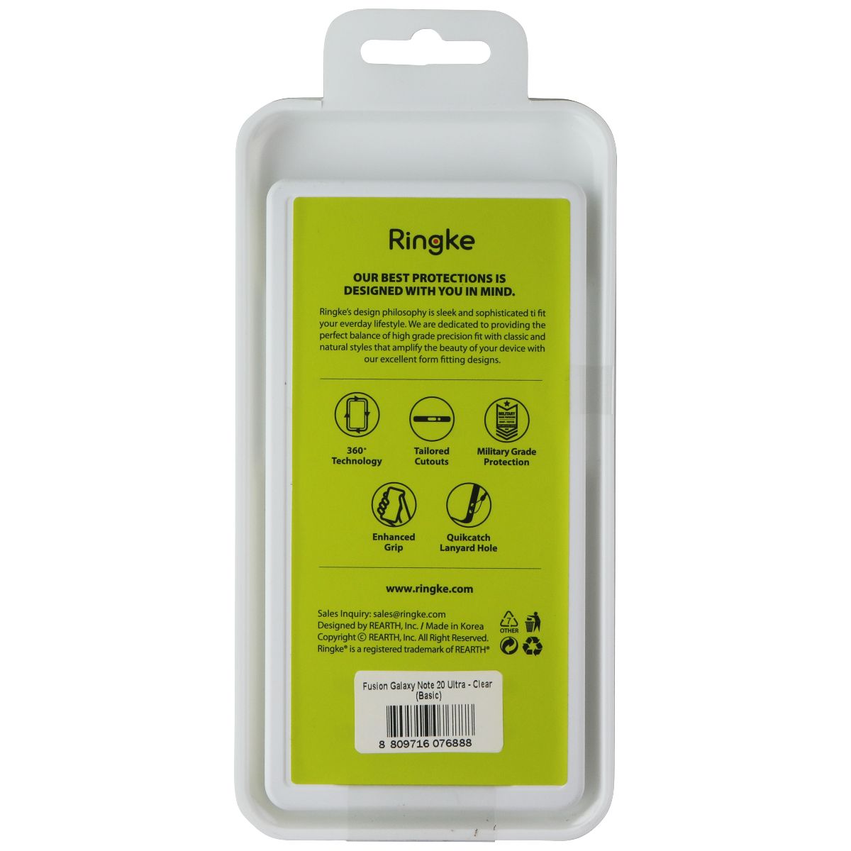 Ringke Fusion Series Case for Samsung Galaxy Note 20 Ultra - Clear Cell Phone - Cases, Covers & Skins Ringke - Simple Cell Bulk Wholesale Pricing - USA Seller