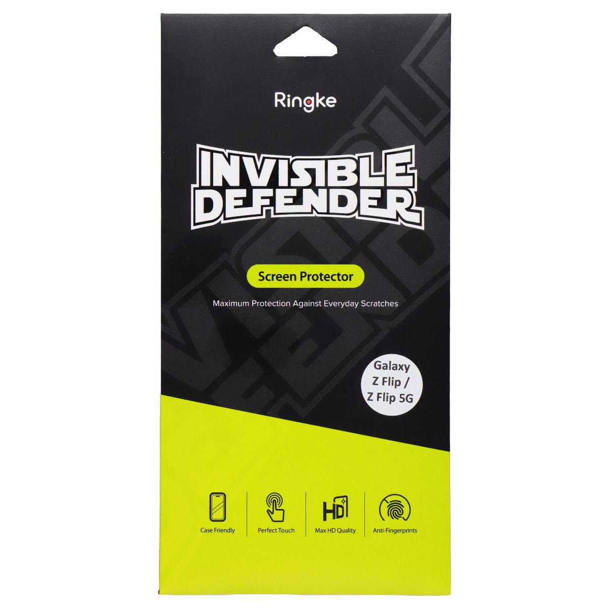 Ringke Invisible Defender Screen Protector for Galaxy Z Flip/Z Flip 5G (2 Pack)