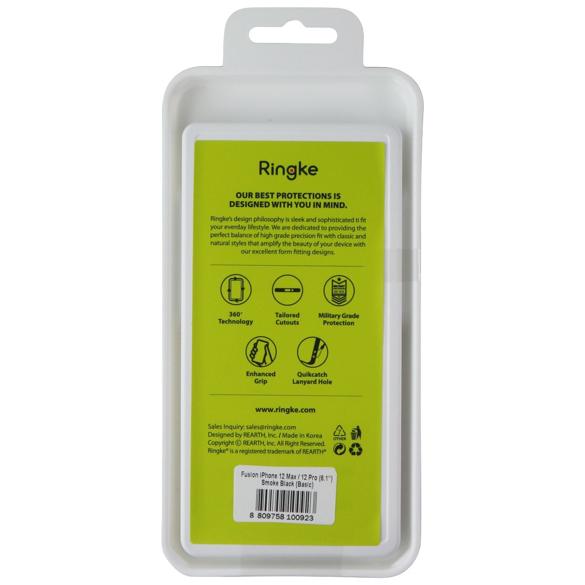 Ringke Fusion Series Case for Apple iPhone 12/12 Pro - Smoke Cell Phone - Cases, Covers & Skins Ringke - Simple Cell Bulk Wholesale Pricing - USA Seller