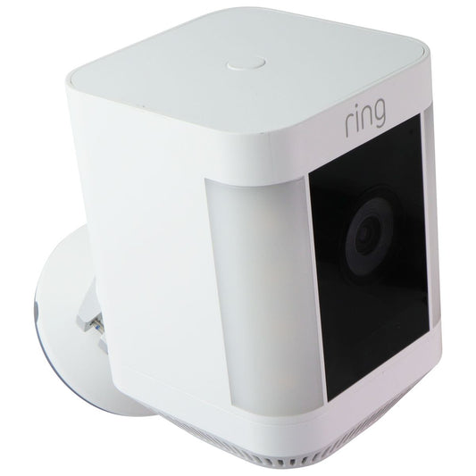Ring Spotlight Cam Plus Battery Outdoor Camera (2022) - White Home Surveillance - Security Cameras Ring - Simple Cell Bulk Wholesale Pricing - USA Seller