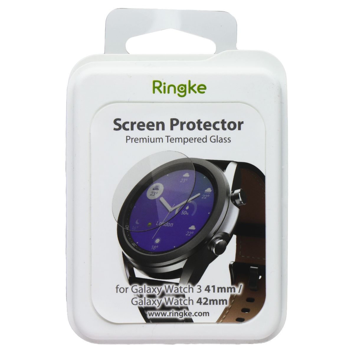 Ringke Tempered Glass for Galaxy Watch 3 (41mm) & Galaxy Watch 1st Gen (42mm) Smart Watch Accessories - Screen Protectors Ringke - Simple Cell Bulk Wholesale Pricing - USA Seller