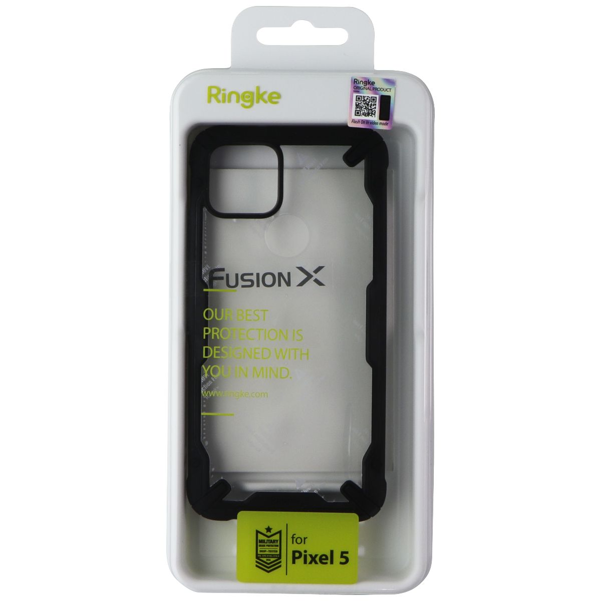 Ringke Fusion X Series Case for Google Pixel 5 - Clear / Black Cell Phone - Cases, Covers & Skins Ringke - Simple Cell Bulk Wholesale Pricing - USA Seller