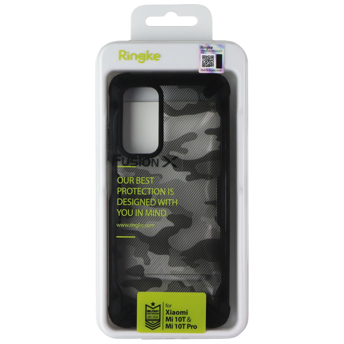 Ringke Fusion X Series Case for Xiaomi Mi 10T 5G / Mi 10T Pro 5G - Camo Black Cell Phone - Cases, Covers & Skins Ringke - Simple Cell Bulk Wholesale Pricing - USA Seller