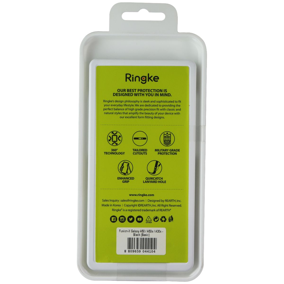 Ringke Fusion X Series Case for Samsung Galaxy A50s/A30s/A50 - Clear / Black Cell Phone - Cases, Covers & Skins Ringke - Simple Cell Bulk Wholesale Pricing - USA Seller