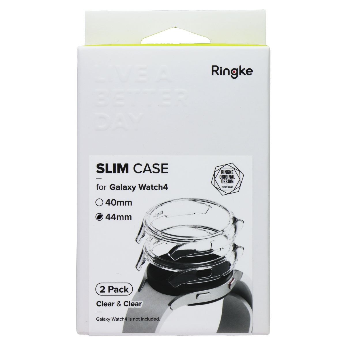 Ringke Slim Case for Samsung Galaxy Watch4 (44mm) - Clear (2 Pack)