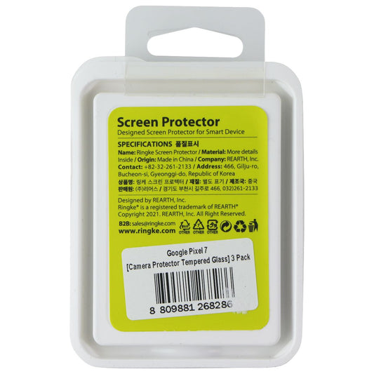Ringke Camera Tempered Glass for Google Pixel 7 - 3 Pack Cell Phone - Screen Protectors Ringke - Simple Cell Bulk Wholesale Pricing - USA Seller